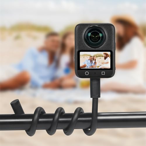 Abrazadera ajustable flexible de 360 grados de aluminio para soporte de trípodes 2