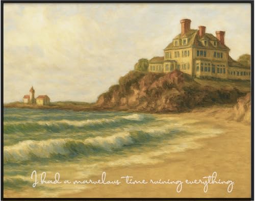 I Had A Marvelous Time Ruining Everything Print, Rhode Island Landscape Art, Vintage Sunset Ocean Picture Art, Holiday House Wall Art, Unframed Print & Poster (11 x 14 inch Print)