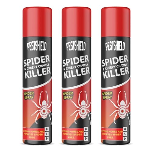 3 x Spider & Creepy Crawly Insect Killer Spider Spray No More Spiders 200ml New