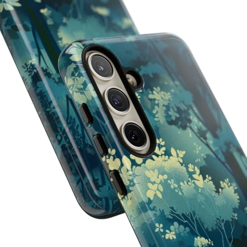 Coque Samsung S24 Plus vert feuillage de forêt lumineux rigide - 2