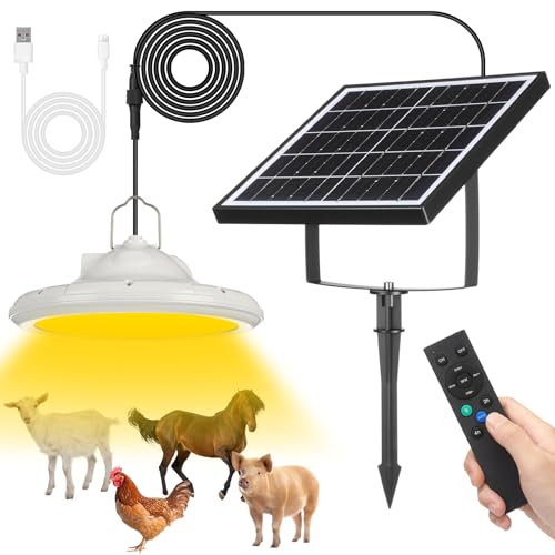 Grinsvalley Solar Pendant Light with Remote