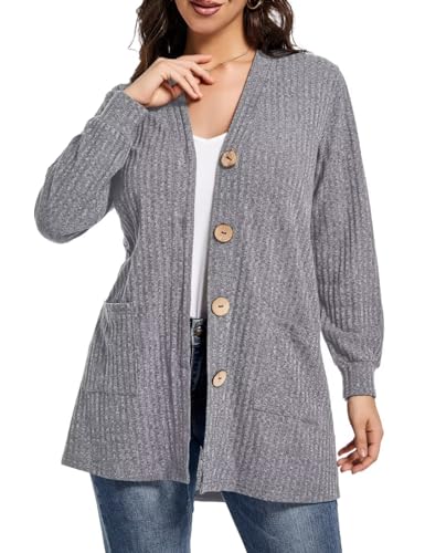 Image of MONNURO Plus Size Cardigan for Women Lightweight Open Front with Pockets