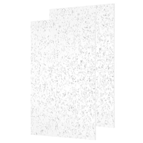Feuille acrylique blanche à paillettes pour sublimer vos décorations de table et loisirs créatifs