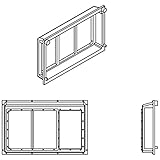 Athearn HO All-Weather Window 3 Pane 6 ATHG68222 HO Parts