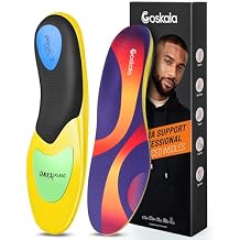 Professional Medium Arch Support Shoe Inserts, Over 230+ lbs Plantar Fasciitis Insoles for Women and Men, Flat Feet Orthotics Insert Athletic Shoe Insole