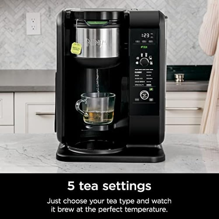 Shark Ninja CP307 Hot and Cold Brewed System W/Thermal Carafe Coffee Maker, Black