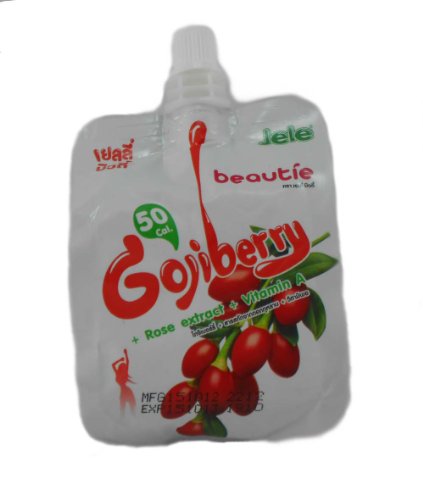 Jele Beautie (Goji Berry + Rose Extract+ Vitamin A) Nt. Wt. 150 G. (5.29 Oz) Product From Thailand