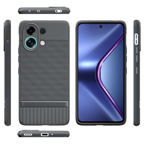 Image of Shockproof Case for Oppo K13 Turbo 5G | Full Camera Protection | TPU Flexible Back Cover for Oppo K13 Turbo 5G (Graphite Grey)