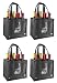 Reusable 6 Bottle Wine Tote- 4 Pack