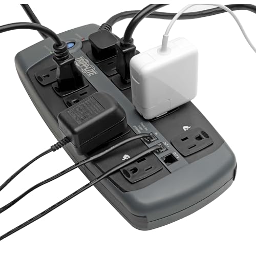 Protector eléctrico Tripp Lite TLP1008TEL 10 tomas 8 pies miniatura 2