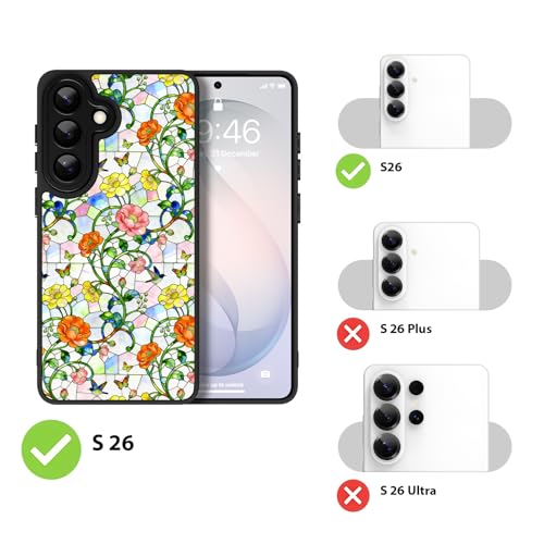 Coque Samsung S26 antichoc fleurs résout les chutes de mobile