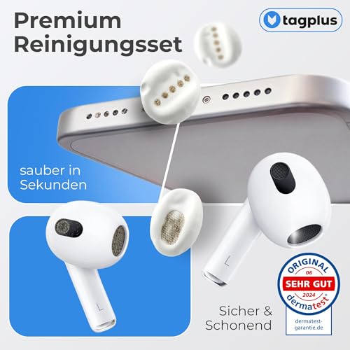 tagplus® Reinigungsknete Handy & Kopfhörer inkl. Profi Reinigungs-Tool, Handy Reinigungsset für Airpods, Gadgets für Männer, ipad Zubehör, iPhone Zubehör, Gadgets praktisch, Technik Gadgets