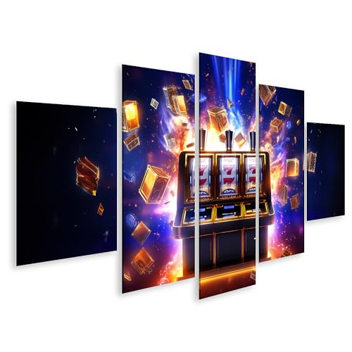 bilderfelix Tableau sur toile Machine à sous de bannière de