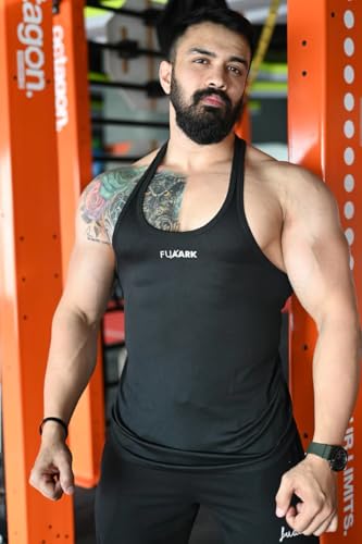 Image of FUAARK Men's Stringer Y Back Bodybuilding Gym Tank Tops