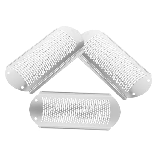 CHICAMPERA 3 piezas Kit de Pies Acero Inoxidable para Cuidado Podal Removedor Eficaz de Piel Muerta y Durezas Talones Agrietados Herramienta Ergonómica y Reutilizable para Pedicura Casa