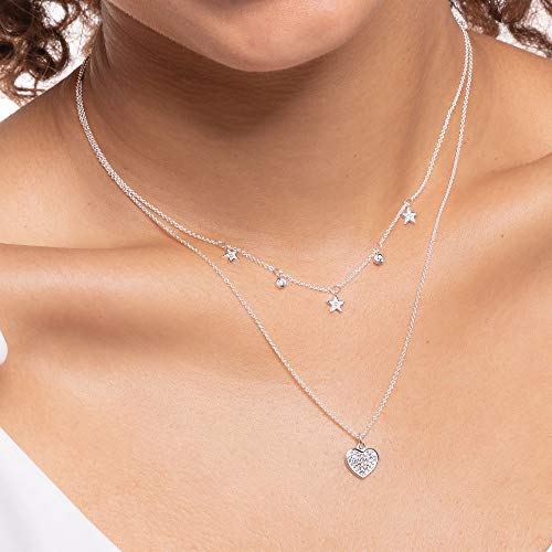 Chaîne de cou Thomas Sabo en argent massif avec étoiles ciselées - 2