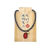 ここねこ本舗 猫 首輪 お寿司 ミニチュアフード スシ 寿司 安全 セーフティー 鈴付き 和柄 軽い 調整可能 日本製 ハンドメイド (いくら)