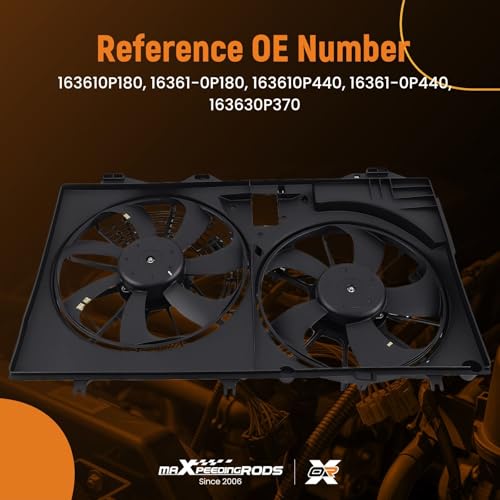 Image of maXpeedingrods New Radiator Cooling Fan Assembly for Toyota Sienna 2017-2020, 163610P180 16361-0P180 623940