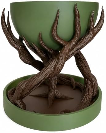 Vaso Autoirrigável Decorativo com Reservatório Design de Raízes V...