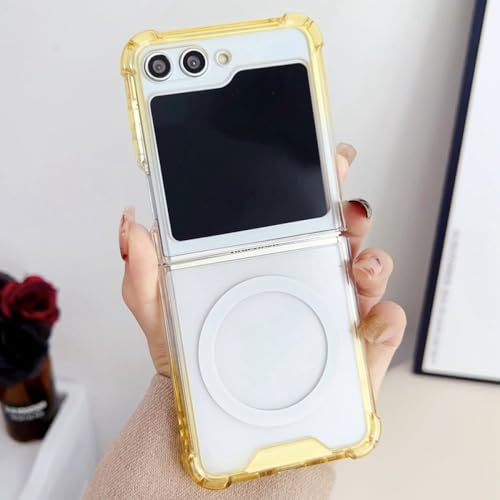 Coque Samsung Z Flip 4 jaune dégradé idéale pour vos photos en terrasse