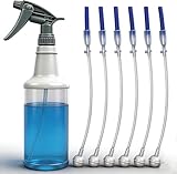 3-Pack Universal Fit 360° Spray Bottle Adapter, 360° Spray Bottle Adapter with Weighted Tube, Upside Down Multi-Angle Sprayer Nozzle Attachment (6PCS)