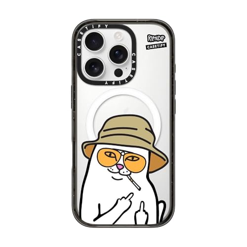 Coque iPhone 16 Pro CASETiFY Impact RipNDip avec protection MagSafe noir