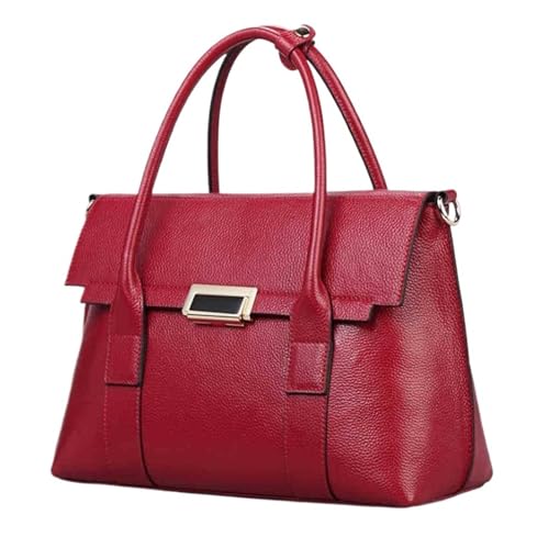Briefcase Genuine Leather Briefcase Women Handbags Large Capacity Ladies Fashion Shoulder Messenger Bags