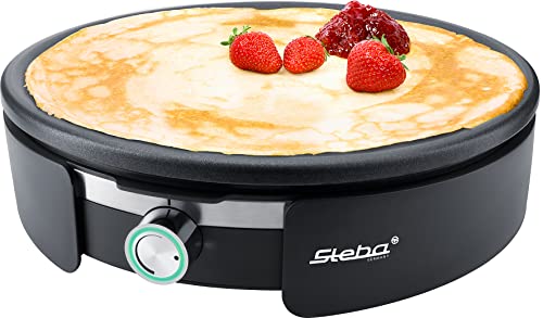 Steba Crepes Maker XXL CR 36, inkl. Teigrechen und Crepeswender, 35cm Durchmesser, abnehmbare Platte, stufenlose… – Bild 4