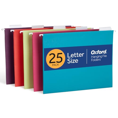 Oxford Hanging File Folders, 25 Pack, Letter Size (8.5