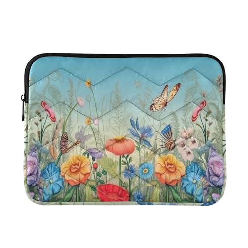 Funda para laptop 13-14 pulgadas con diseño floral