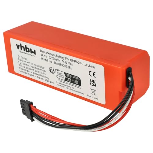 vhbw 1x Akku Ersatz für Xiaomi BYD D099-4S2P, 4INR19/66-2, 260S-INR-MH1-4S1P für Saugroboter (5200 mAh, 14,4 V, Li-Ion)