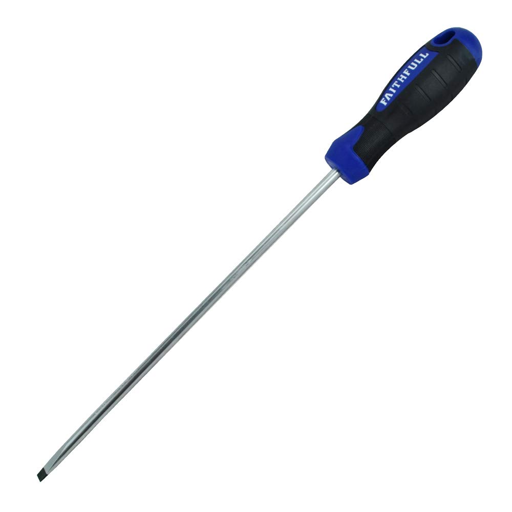 Faithfull Soft Grip Screwdriver Parallel Slotted Tip 5.5 X 200Mm