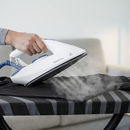 Taurus-Sliding-Perfect-2400-Centro-de-planchado-2400W-golpe-vapor-250gmin-57bar-vapor-continuo-120gmin-deposito-15L-suela-ceramica-anti-goteo-planchado-vertical-Azul