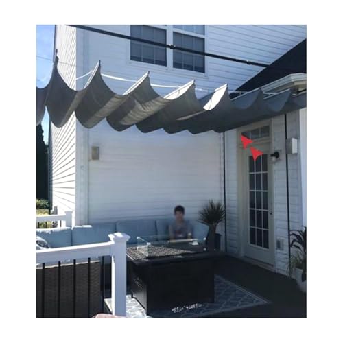 Auvent ondulé en forme de U pour toit de pergola extérieur suspendu