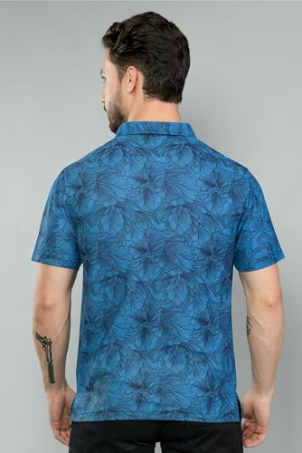 Image of STELLERS Men's Premium Printed Polo T-Shirt | Wrinkle Free | Quick Dry | Breathable | Stretchable | Regular Fit