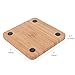 Bamboo Trivet Hot Pad for Pots, Kettles, Dishes, Tea & Coffee Cups; Protect counters, tabletops & Kitchen Surfaces, Wine Enthusiast DIY Cork Board