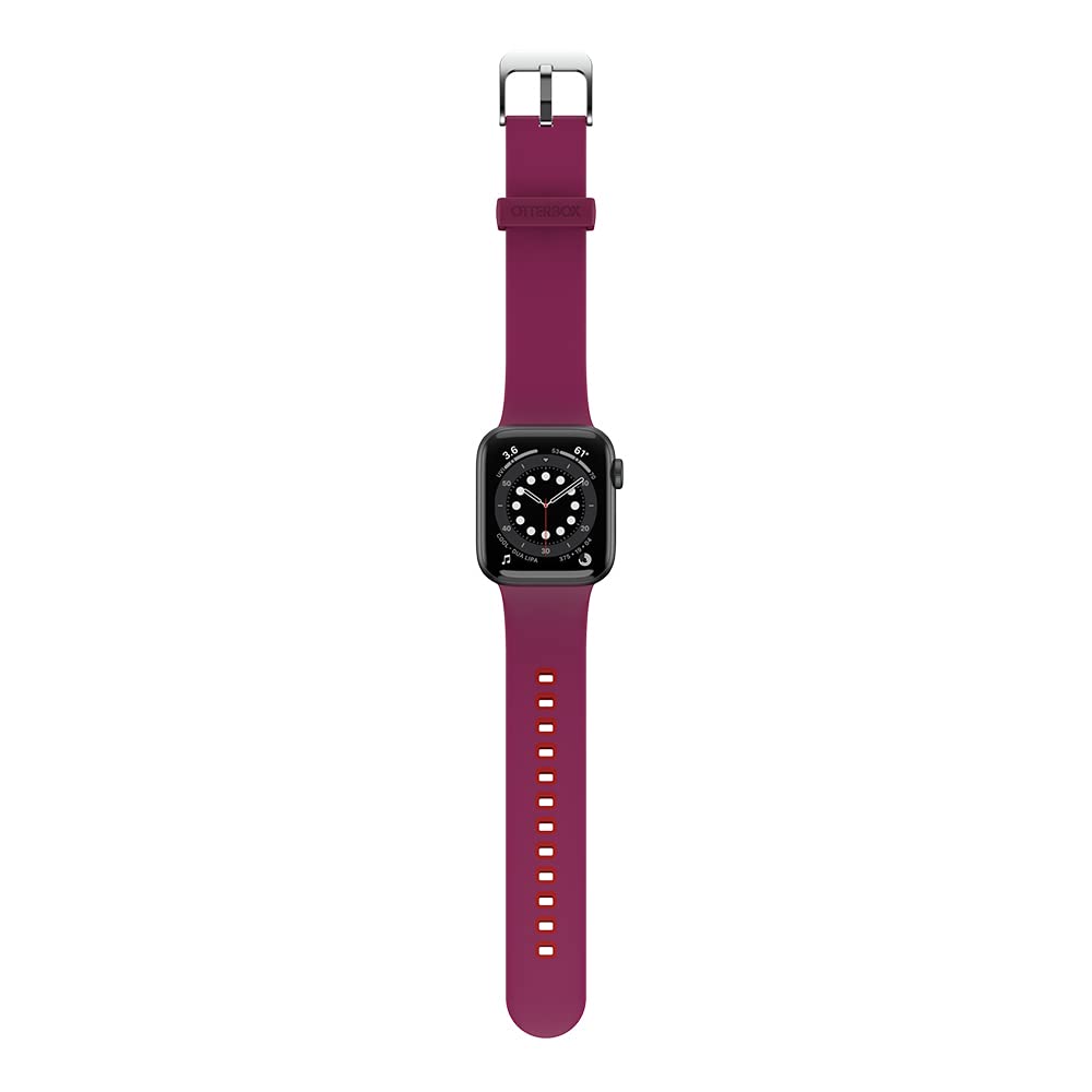 OtterBox All Day Uhrenarmband für Apple Watch 40/41/42mm, weiches, angenehmes und strapazierfähiges Silikonband für Apple Watch, Rosa/Rot