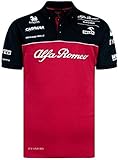 Alfa Romeo Racing F1 2021 Men's Team Polo Shirt (XL) Red