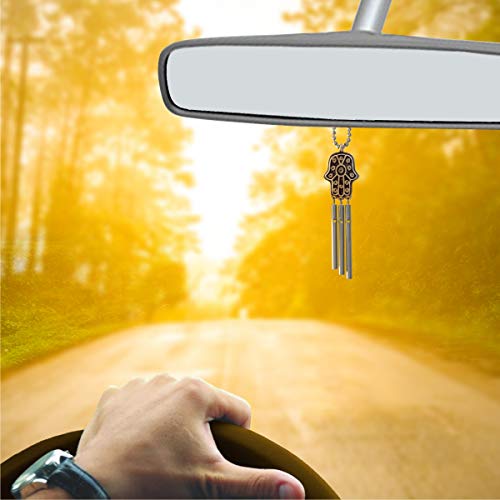 Jacob's Musical Car Charm, Healing Hand, Hamsa, Mini Wind Chime #TOP4