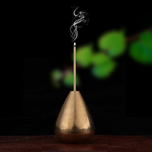 Censer Incense Holder Mini Water Drop Shape Brass Incense Stick Burner Censer Accessories For Bedroom Tea Room #TOP1