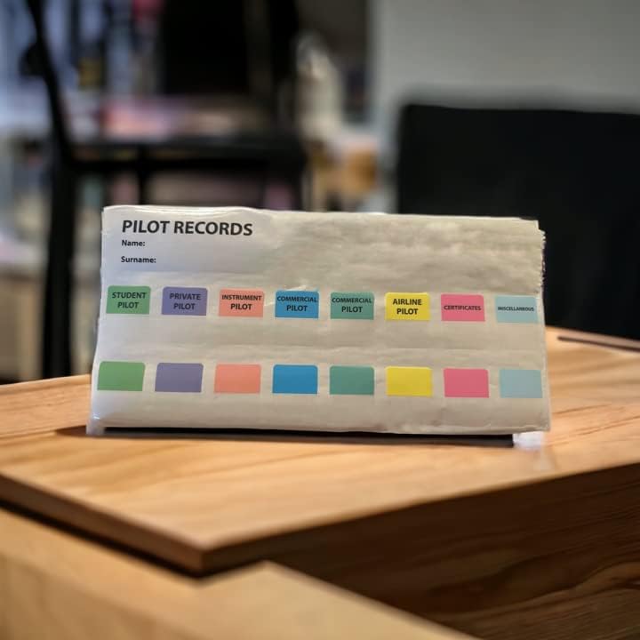 Miniatura 6 de Carpeta de piloto y aviador con soporte para bolígrafo, libro de exhibición con pestañas preestructuradas (A4, 80 páginas)