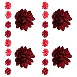 Gamme de conception adaptable : l'ensemble comprend des pinces à cheveux anciennes, des pinces à cheveux à fleurs de carnaval et des accessoires pour cheveux à fleurs hanfu, vous de trouver la combinaison parfaite pour tout style hanfu chinois, pinces à cheveux à fleurs de carnaval, pinces à cheveux à fleurs de mascarade