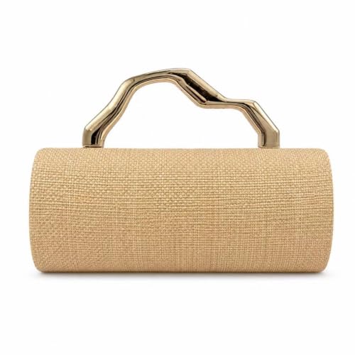 Bolsa de ombro/clutch para eventos noturnos com alça escultural, acabamento texturizado e estrutura rígida, ideal para casamentos, galas formais e saídas à noite, Array, color to 4