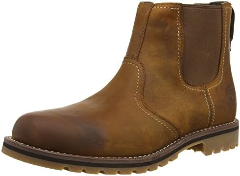 Timberland Men's Larchmont Chelsea Boot, Medium Brown Nubuck, 12