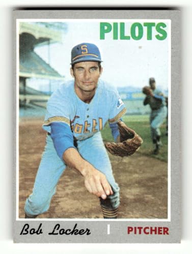 1970 Topps (EXMT) #249 Bob Locker Seattle Pilots MLB Vintage Baseball Trading Card