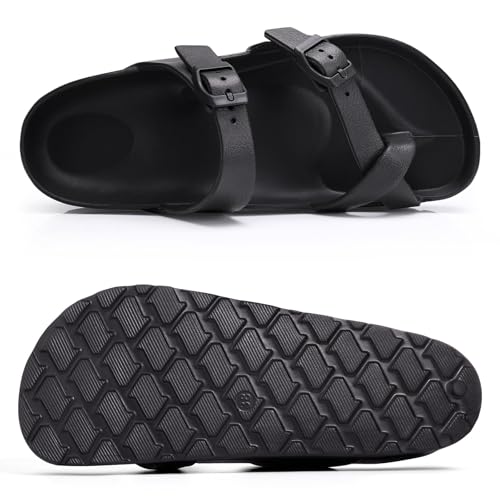 women39s platform sandals with arch support comfortable foam slides summer beach sandals with adjustable buckle