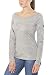 Produktbild super.natural Damen Langarm Shirt, Mit Merinowolle, W ESSENTIAL SCOOP NECK LS 175, L, Hellgrau