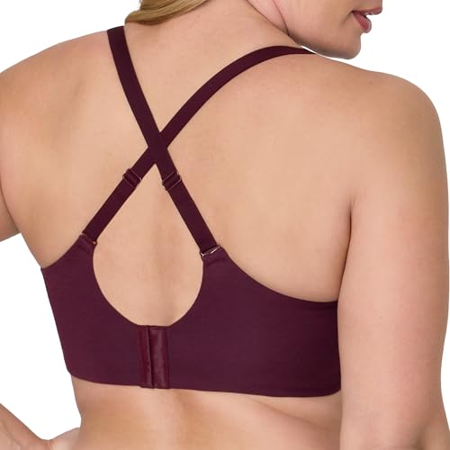 Image of Bali Women's Wireless Bras for Women - Breathe Lace Cotton Modal No Underwire Bra, Adjustable T-Shirt, Plus Size