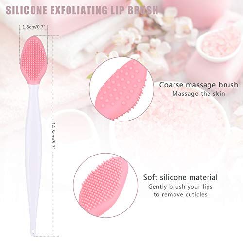 Yebeauty Silicone Facial Cleansing Brush Set Of 15, 5Pcs Face Scrubber, 5Pcs Nose Blackhead Remover And 5Pcs Double-Sided Exfoliating Lip Brush Lip Exfoliator Tool For Skincare #TOP2