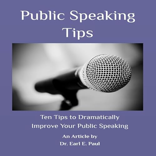 Public Speaking Tips Audiolivro Por Dr. Earl E. Paul capa